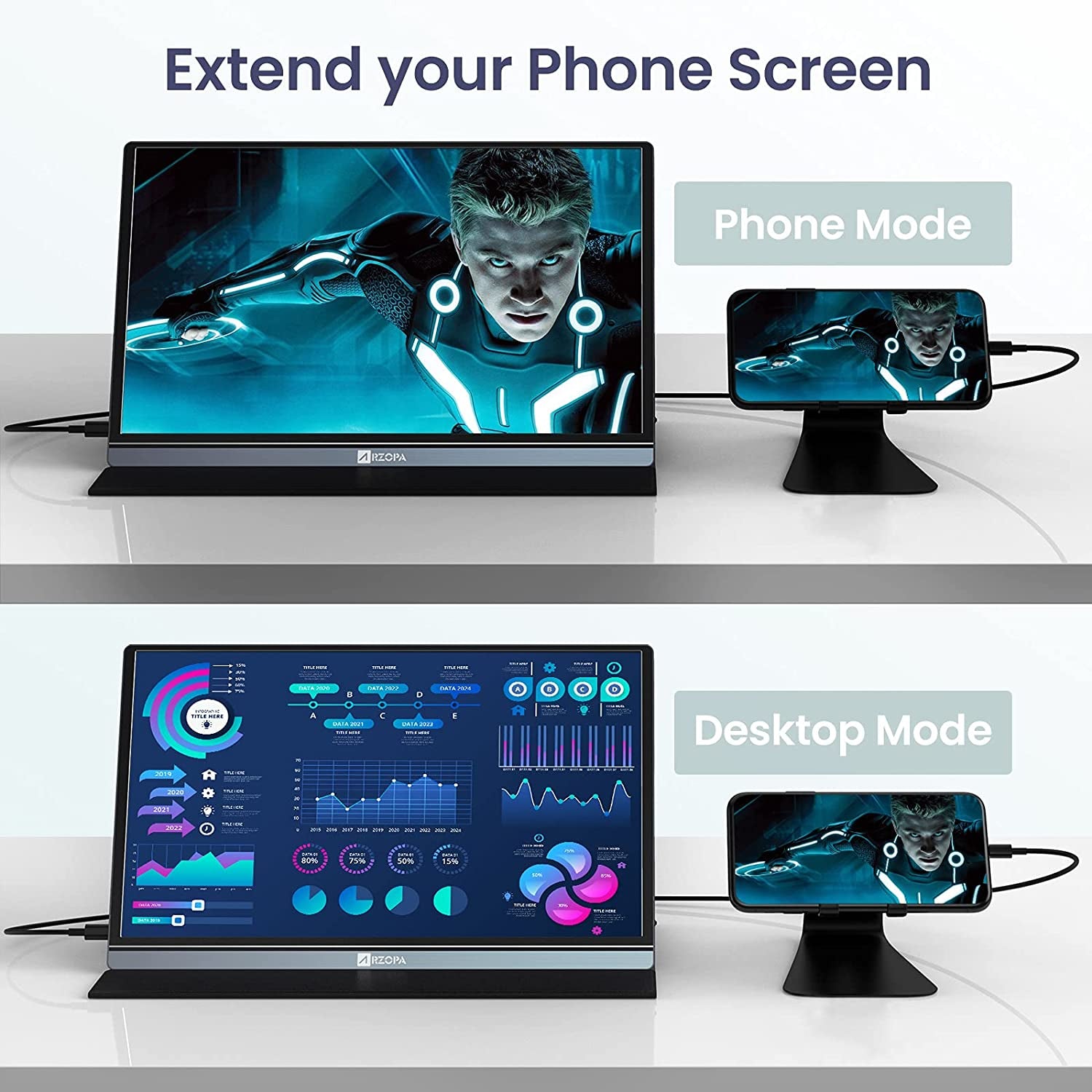 15.6-Inch FHD 1080P Portable Monitor with USB-C & HDMI, IPS Eye Care Display, HDR, Dual Speakers, Smart Cover, and Plug & Play Compatibility for Laptops, PCs, Macs, Xbox, and PS5